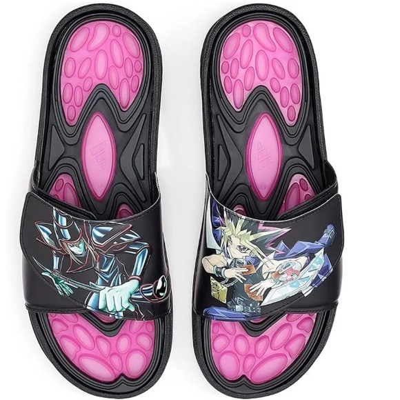 Adidas x YU-GI-OH! Reptossage Slides ‘Dark Magician’ [HQ4274] Men’s Size… - Picture 3 of 9
